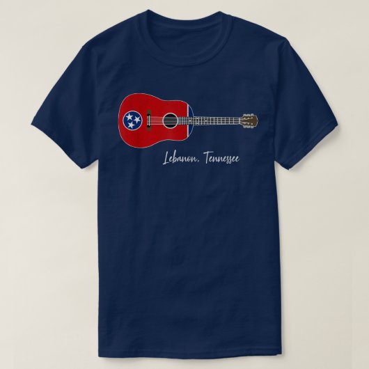 Libanon Tennessee Guitar T-shirt (Design voorkant)