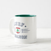 Libanon Tweekleurige Koffiemok (Voorkant links)