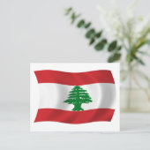 Libanon Vlag Ansichtkaart Briefkaart (Staand voorkant)
