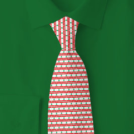 Libanon Vlag Baksteenpatroon Stropdas