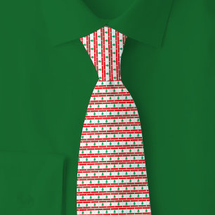 Libanon Vlag Baksteenpatroon Stropdas