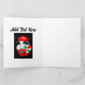 Libanon Vlag en Kaart op het gezicht van het meisj (Binnen)