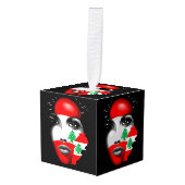 Libanon Vlag en Kaart op het gezicht van het meisj Decoratie (Voorkant hoekig)