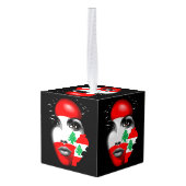 Libanon Vlag en Kaart op het gezicht van het meisj Decoratie (Achter hoekig)