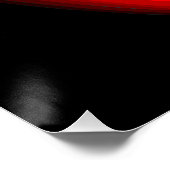 Libanon Vlag en Kaart op het gezicht van het meisj Perfect Poster (Hoek)