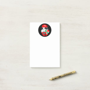 Libanon Vlag en Kaart op het gezicht van het meisj Post-it® Notes