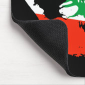 Libanon Vlag Handafdruk Muismat (Hoek)