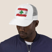 Libanon Vlag Hoed Trucker Pet (In situ)