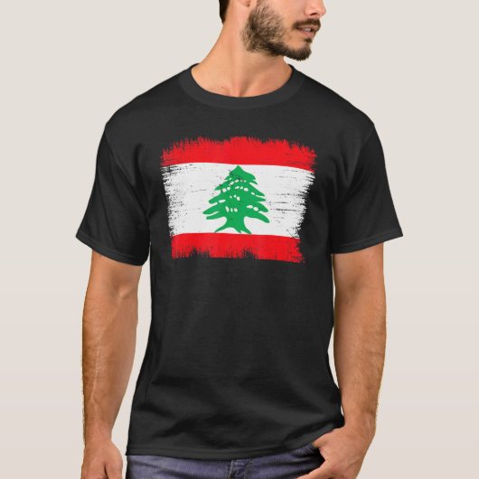 Libanon Vlag Libanese Onafhankelijkheidsdag T-shirt (Voorkant)