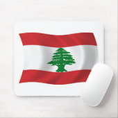 Libanon Vlag Muismat (Met muis)