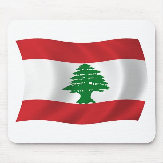 Libanon Vlag Muismat (Voorkant)