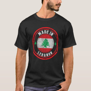 Libanon Vlag van Libanon T-shirt