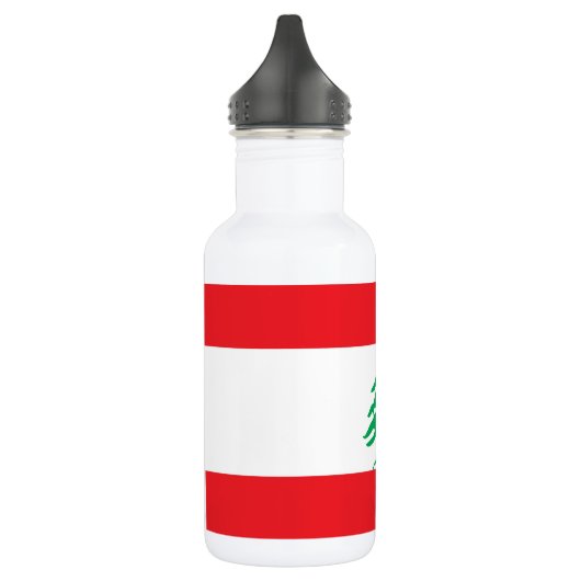 Libanon Vlag Vrijheidsfles Waterfles (Links)