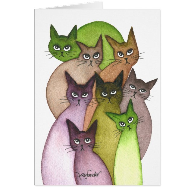 Libanon Whimsical Cats (Voorkant)