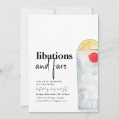 Libaties en Fare Dinner Party Uitnodiging (Voorkant)