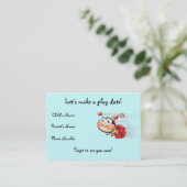 Libby de Ladybug-kaart voor afspeeldatum Contactkaartje (Staand voorkant)