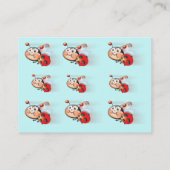 Libby de Ladybug-kaart voor afspeeldatum Contactkaartje (Achterkant)