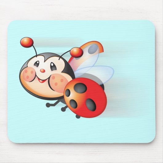 Libby de Ladybug Mousepad Muismat (Voorkant)