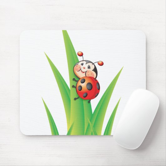 Libby de Ladybug Mousepad Muismat (Met muis)