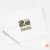 Libby, Halstead residences Vierkante Sticker (Envelop)