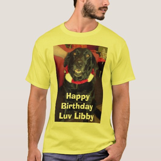 Libby, Happy BirthdayLuv Libby T-shirt (Voorkant)