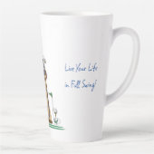 'Libby' - Leef je leven in volle gang! Latte Mok (Rechts)