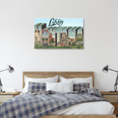 Libby, MontanaLarge Letter ScenesLibby, MT Canvas Afdruk (Insitu (Slaapkamer))