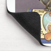 Libby op een platypus op een mousepad muismat (Hoek)