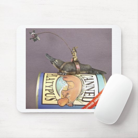 Libby op een platypus op een mousepad muismat (Met muis)