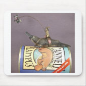 Libby op een platypus op een mousepad muismat (Voorkant)