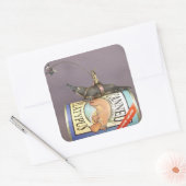 Libby op een vogelbekdier op een sticker (Envelop)