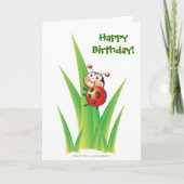 Libby's Birthday Card Ladybug Kaart (Voorkant)