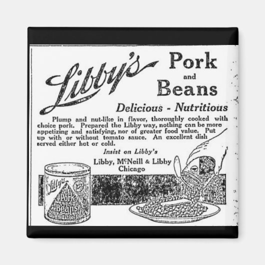  Libby's Pork & Beans Reclame Magnet (Voorkant)