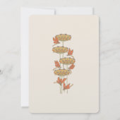 libel belle epoque art nouveau bruiloft kaart (Achterkant)