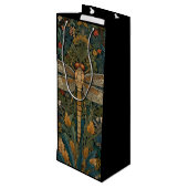  libel boho chic botanisch wijn cadeautas (Achterkant Gekanteld)