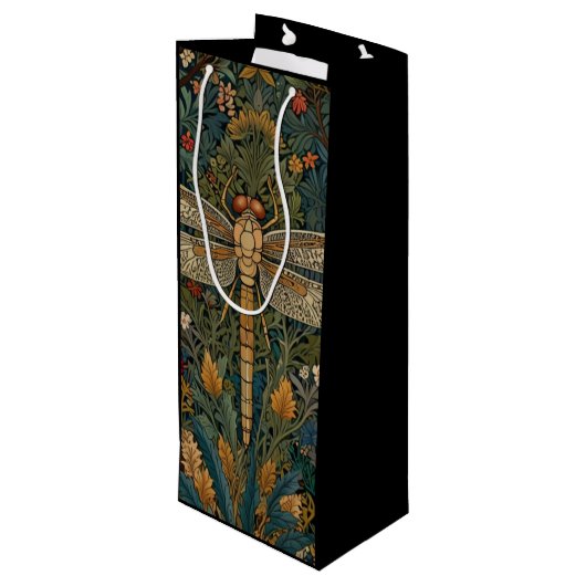  libel boho chic botanisch wijn cadeautas (Achterkant Gekanteld)