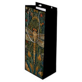  libel boho chic botanisch wijn cadeautas (Voorkant Gekanteld)