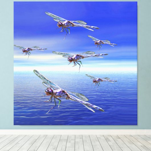 Libel Canvas Afdruk (Insitu (Houten vloer))