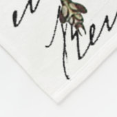 Libel en bloemen fleece deken (Hoek)