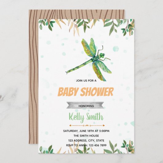 Libel feest uitnodiging (Voorkant / Achterkant)