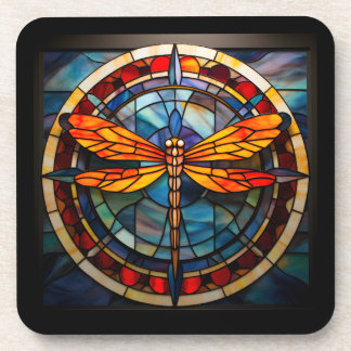 libel gekleurd glas bier onderzetter