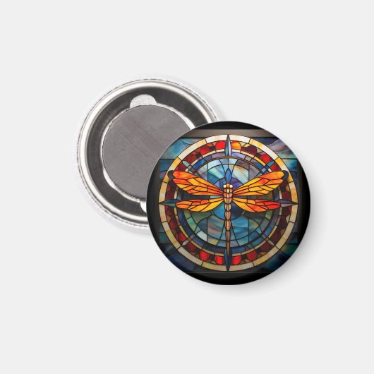 libel gekleurd glas magneet (Voorkant / Achterkant)