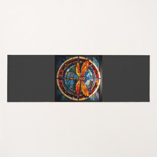 libel gekleurd glas yogamat (Voorkant (horizontaal))