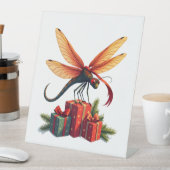 libel in cadeauverpakking reclamebord met voetstuk (Insitu)