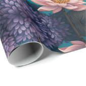 Libel in een bloementuin 's nachts cadeaupapier (Rol Hoek)