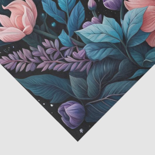 Libel in een bloementuin 's nachts tissuepapier (Detail)