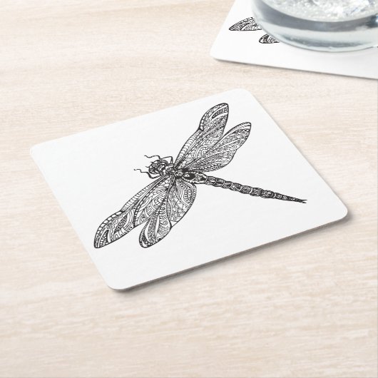 Libel in Stijl Kartonnen Onderzetters (Schuin)