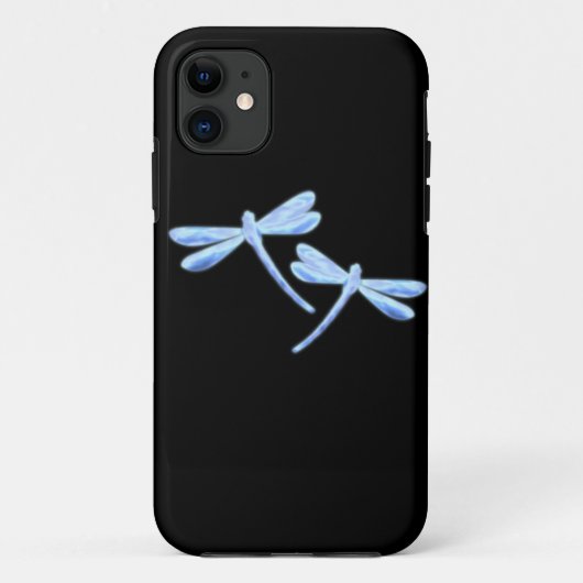 Libel iPhone Hoesje - Ijsblauw Glow (Achterkant)
