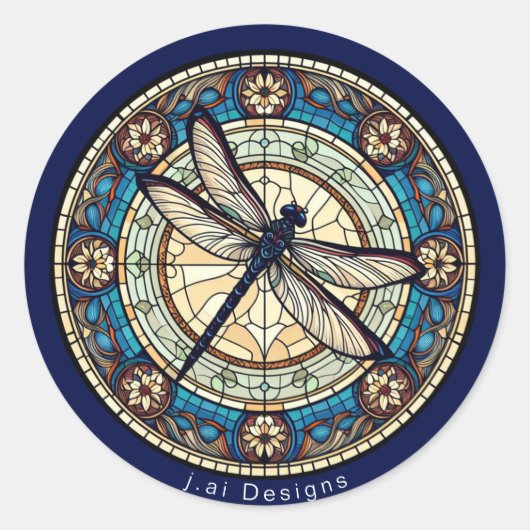 libel medaillon ronde sticker (Voorkant)