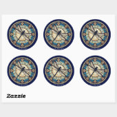 libel medaillon ronde sticker (Vel)